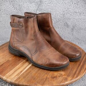 Clarks Brown Ankle Boots